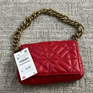 Zara red bag
